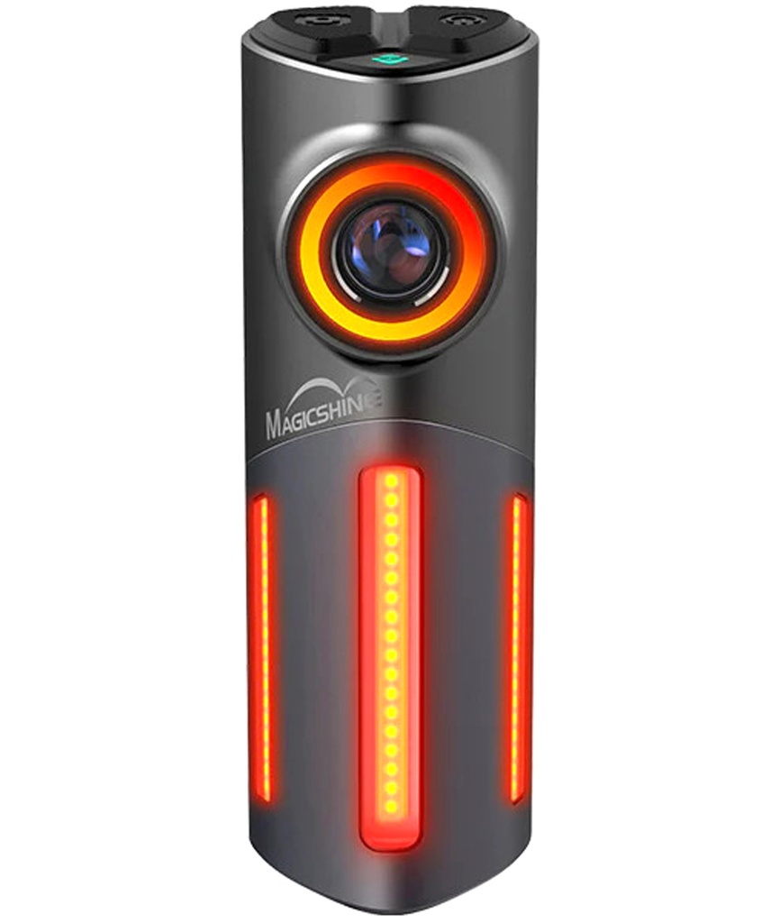 [MSSMDV] MAGICSHINE Fanalino posteriore al LED rosso SeeMee DV con telecamera posteriore USB-C
