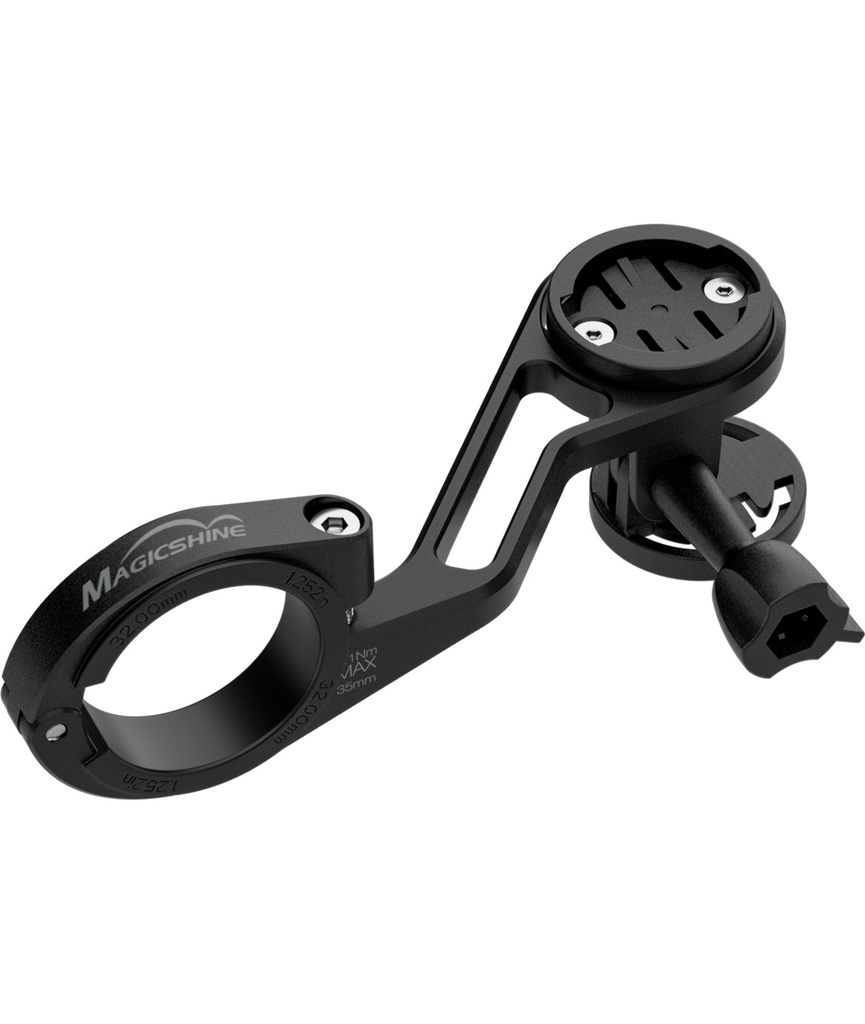 MAGICSHINE Supporto frontale in alluminio multifunzione per manubrio con adattatori
