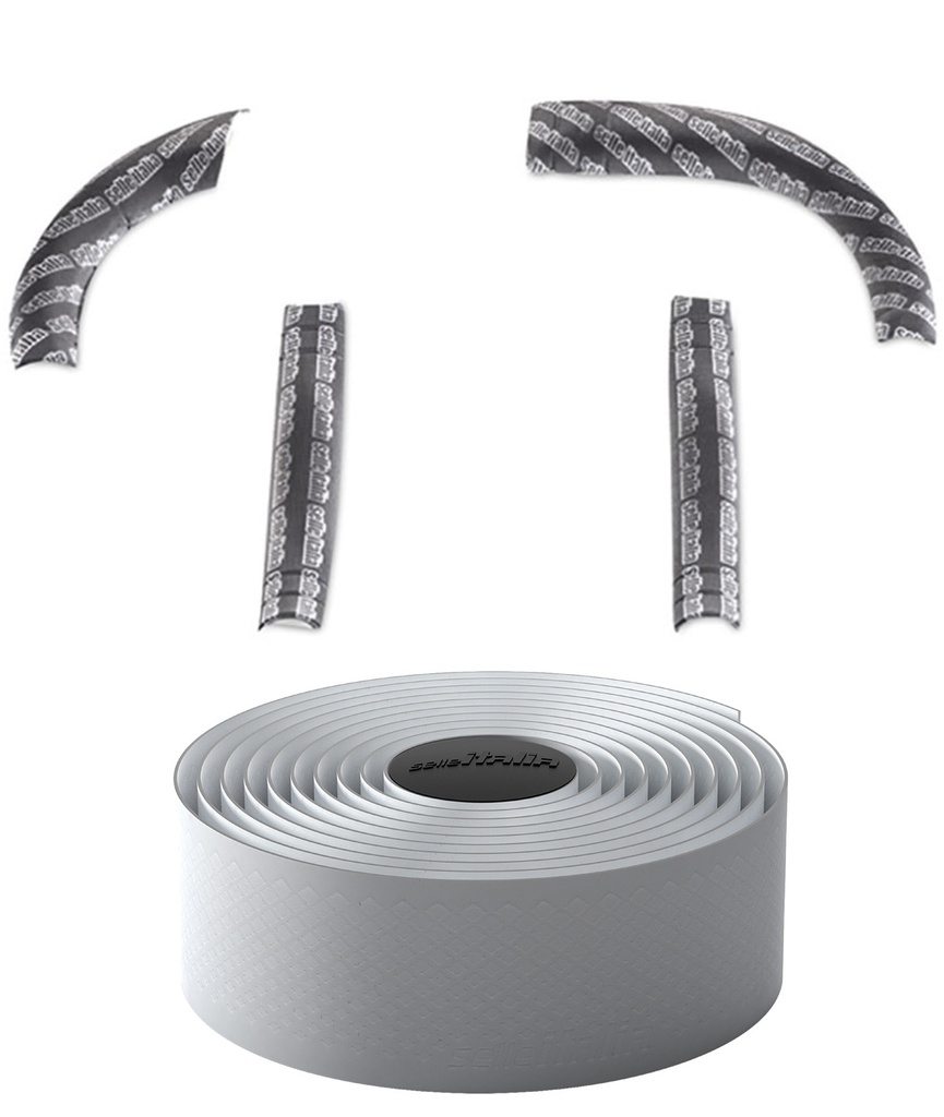 [SI00160] SELLE ITALIA Kit Shock absorber bianco (SG-Tape bianco + bar tape)