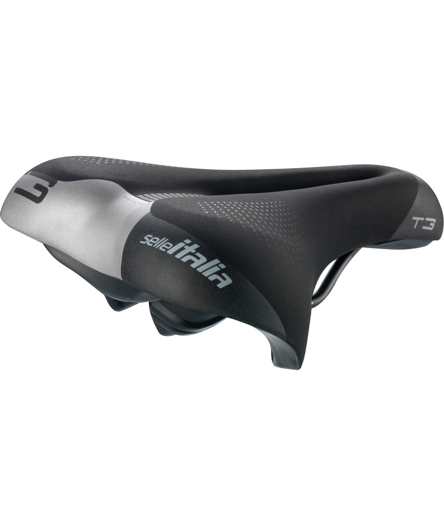 SELLE ITALIA T 3 Flow telaio in FeC alloy soft-tek nera