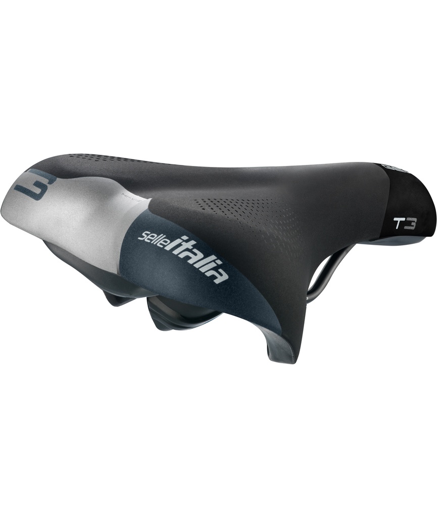 [SI003SN] SELLE ITALIA Sella T 3 telaio in fec alloy soft-tek nera