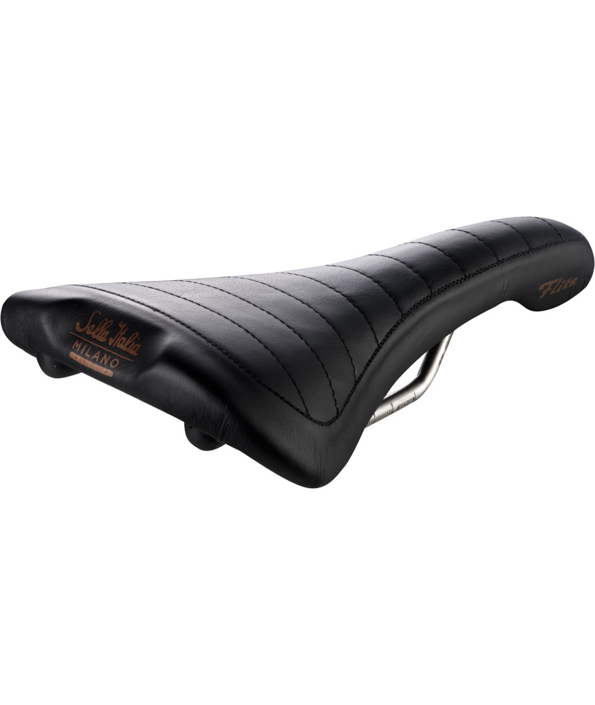[SI016MFBON] SELLE ITALIA Milano Flite Bonnie telaio in TI 316 pelle nera