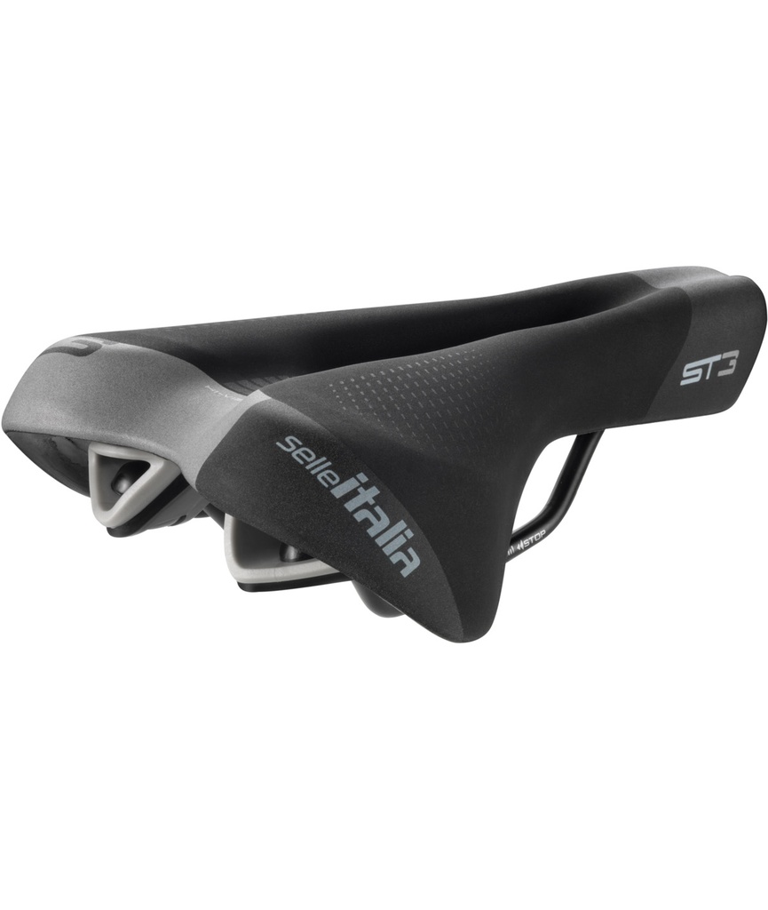 [SI0213SFN] SELLE ITALIA ST 3 SuperFlow telaio in FeC alloy soft-tek nera