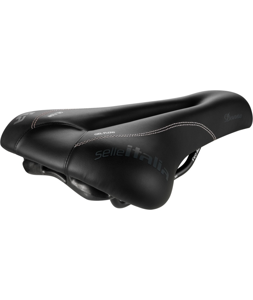 SELLE ITALIA Donna Gel Flow telaio in FeC alloy duro-tek nera