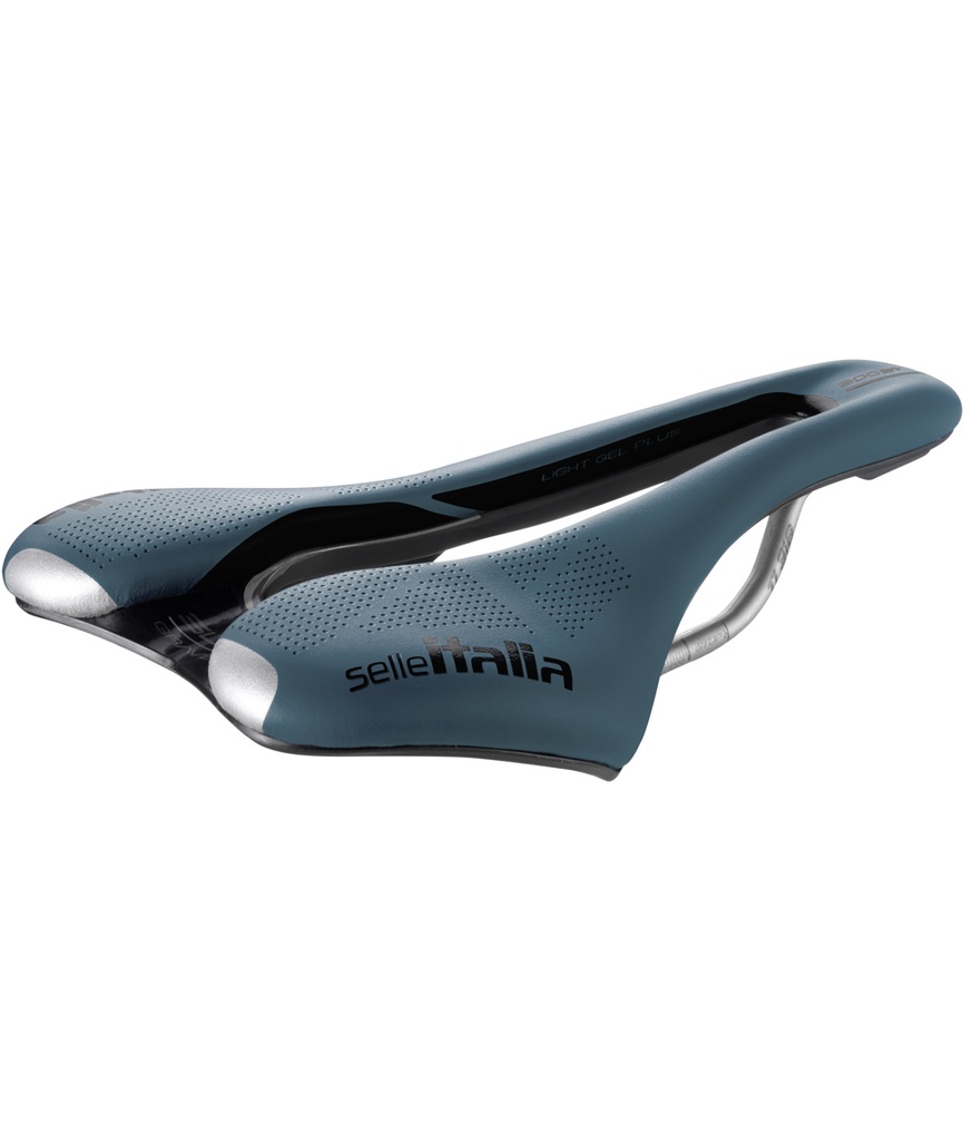 SELLE ITALIA Sella SLR Boost Gravel Superflow L telaio in TI316 fibra-tek blu