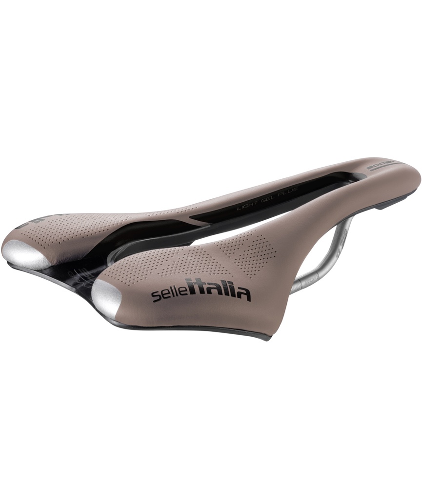 [SI0419BSFGLM] SELLE ITALIA Sella SLR Boost Gravel Superflow L telaio in TI 316 fibra-tek marrone