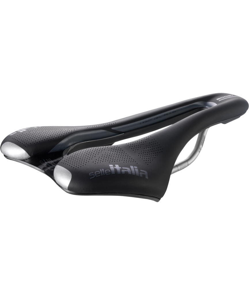 [SI0419BSFGLN] SELLE ITALIA Sella SLR Boost Gravel Superflow L telaio in TI 316 fibra-tek nera