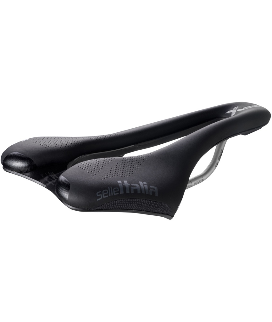 SELLE ITALIA SLR Boost X-Cross SuperFlow S telaio in TI 316 fibra-tek nera