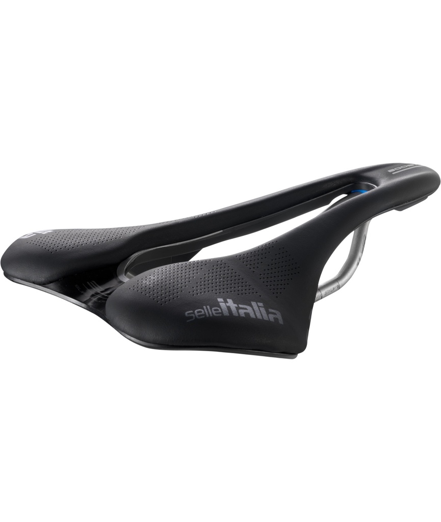[SI041BSFSN] SELLE ITALIA SLR Boost SuperFlow S telaio in TI 316 fibra-tek nera