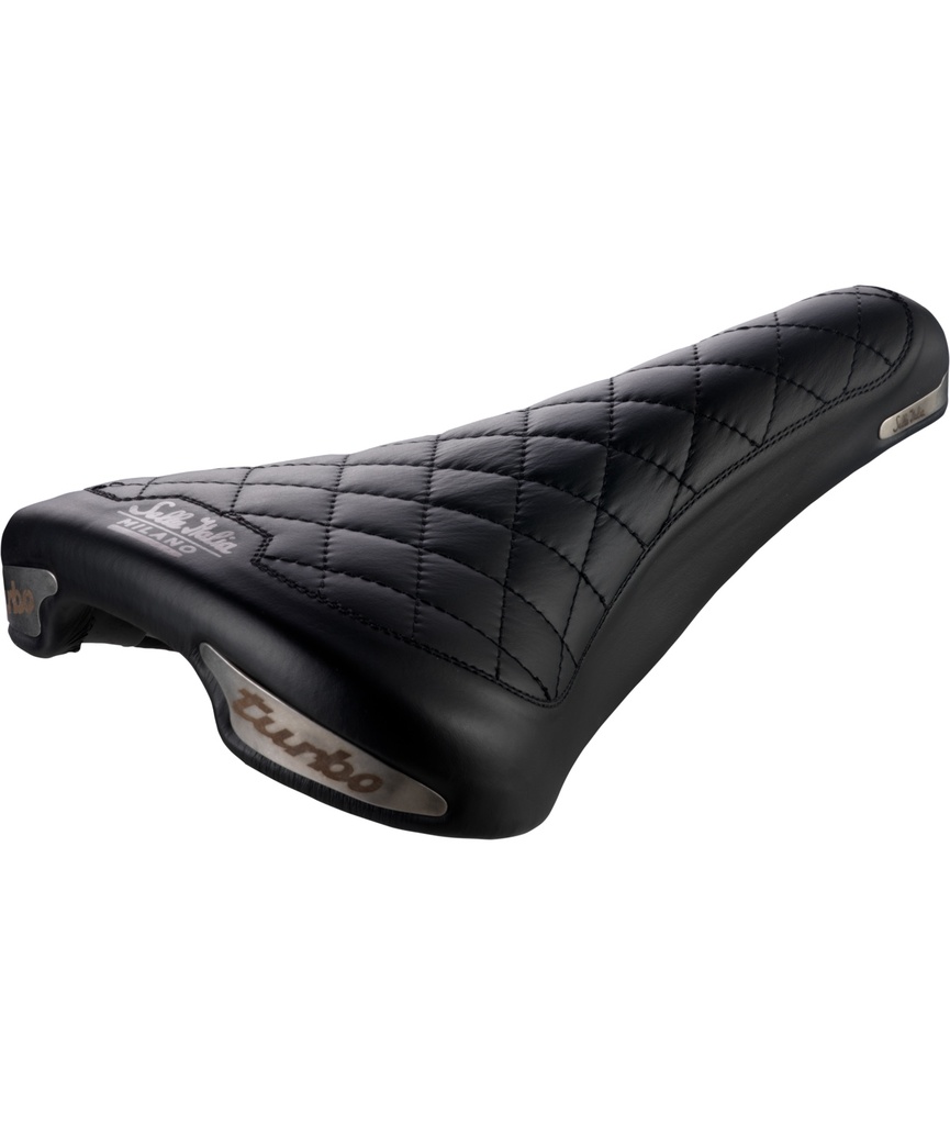 [SI051MTBON] SELLE ITALIA Milano Turbo Bonnie telaio in Fec alloy pelle nera