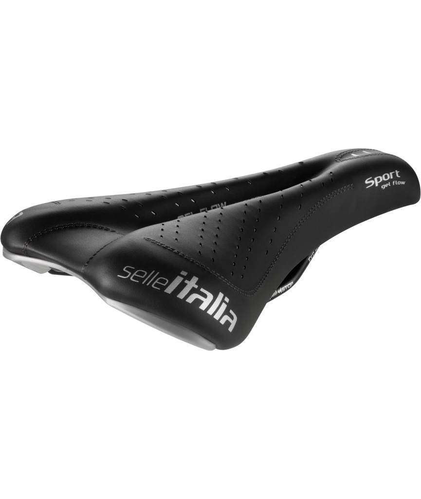 [SI052GFN] SELLE ITALIA SPORT Gel Flow telaio in FeC alloy duro-tek nera