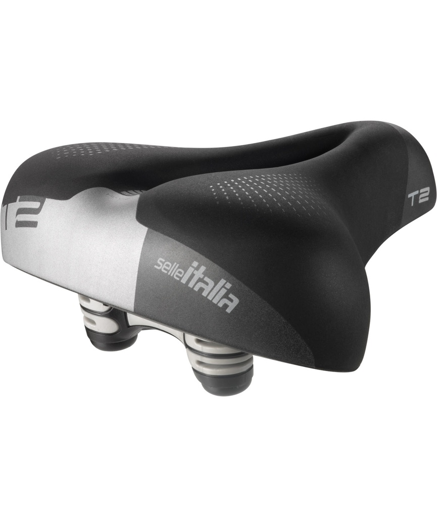 SELLE ITALIA T 2 Flow telaio in FeC alloy soft-tek nera