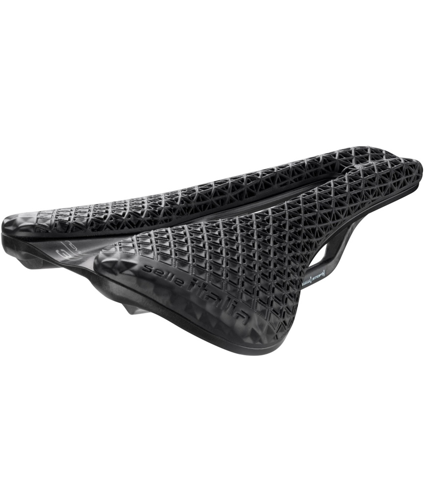 [SI080EB3DCSFLN] SELLE ITALIA Sella Novus Evo Boost 3D SuperFlow L telaio in carbonio nera