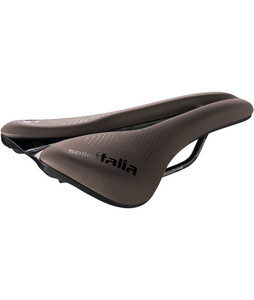 [SI080EBSFGTMLM] Selle Italia Novus Evo Boost Gravel TM Superflow L telaio in manganese soft-tek marrone