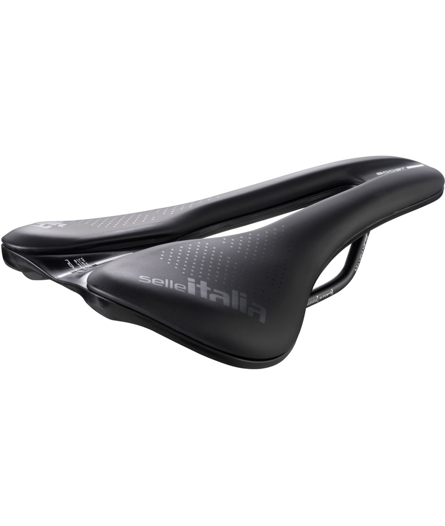[SI080EBSFTMLN] SELLE ITALIA Sella Novus EVO Boost Superflow L tel. in tit 316 fibra-tek nera