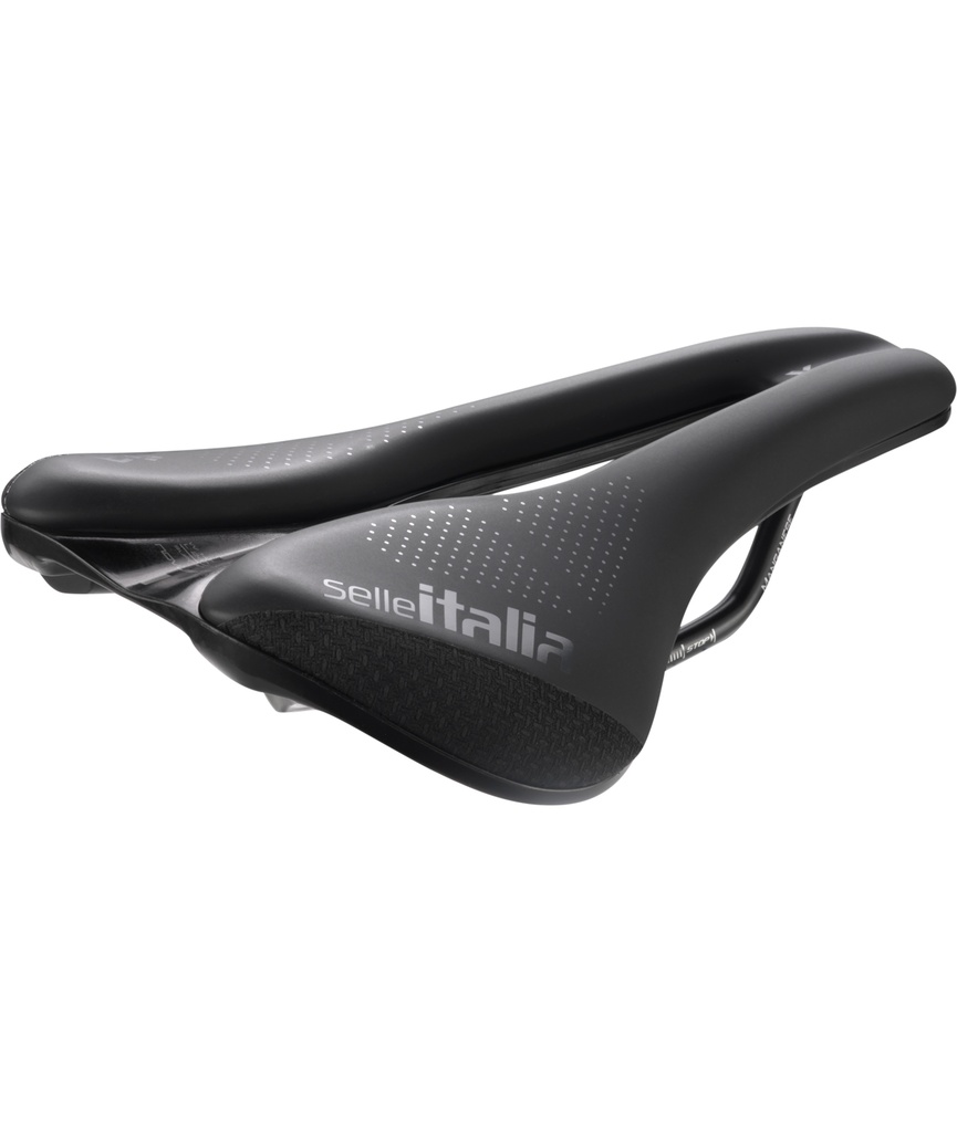 [SI080EBSFXCTMLN] SELLE ITALIA Sella Novus Evo Boost SuperFlow X-Cross TM L telaio in manganese Soft-Tek nera