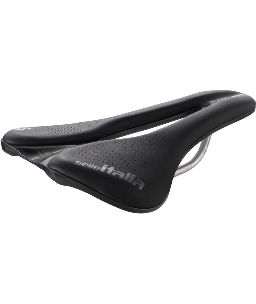 [SI080NEBSFLN] SELLE ITALIA Novus EVO Boost SuperFlow L telaio in TI 316 fibra-tek nera
