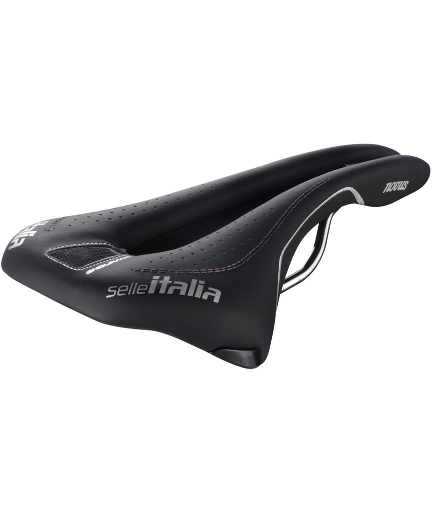 [SI080SFELN] SELLE ITALIA Novus SuperFlow Endurance L telaio in TI 316 fibra-tek nera