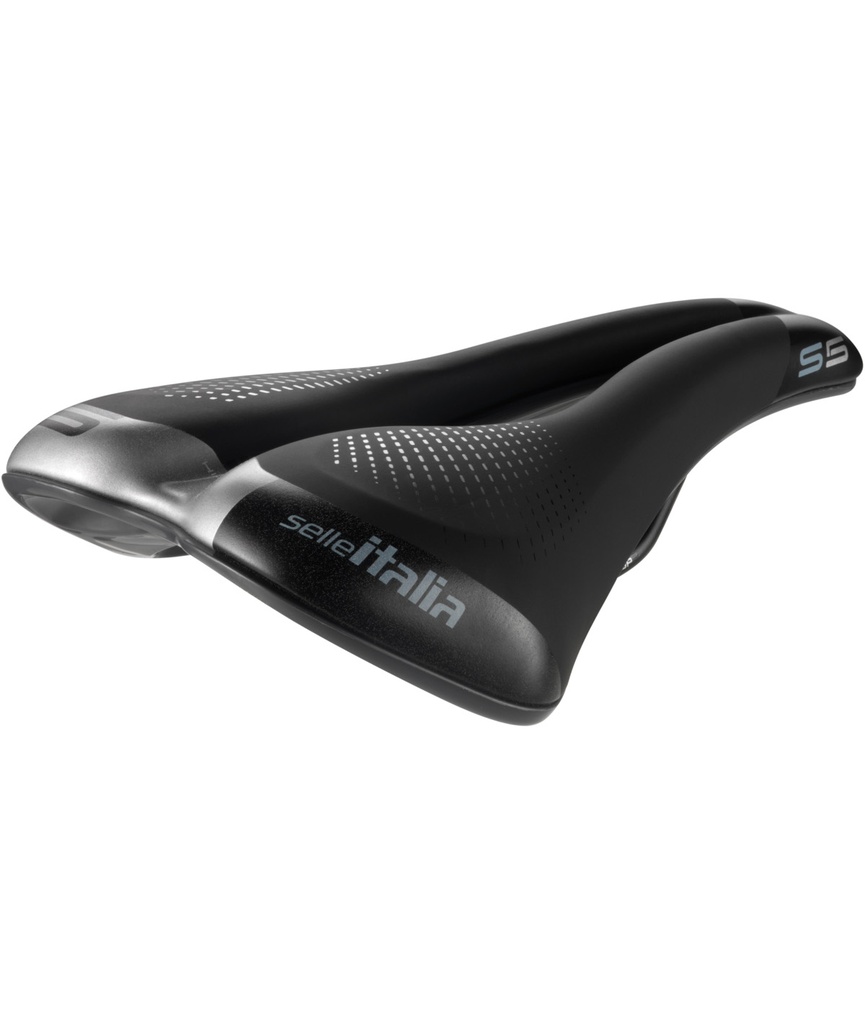 [SI0945SFLN] SELLE ITALIA S 5 SuperFlow L telaio in FeC alloy soft-tek nera