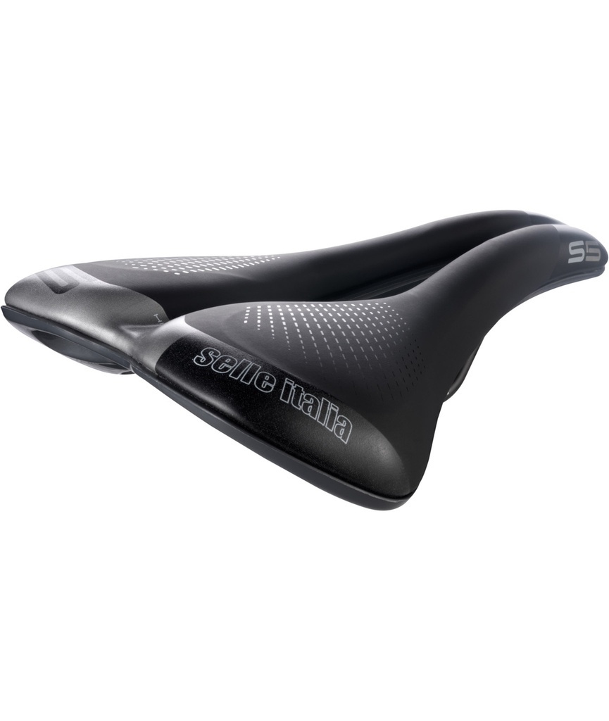 [SI094MS5SFN] SELLE ITALIA Max S 5 SuperFlow telaio in FeC alloy soft-tek nera