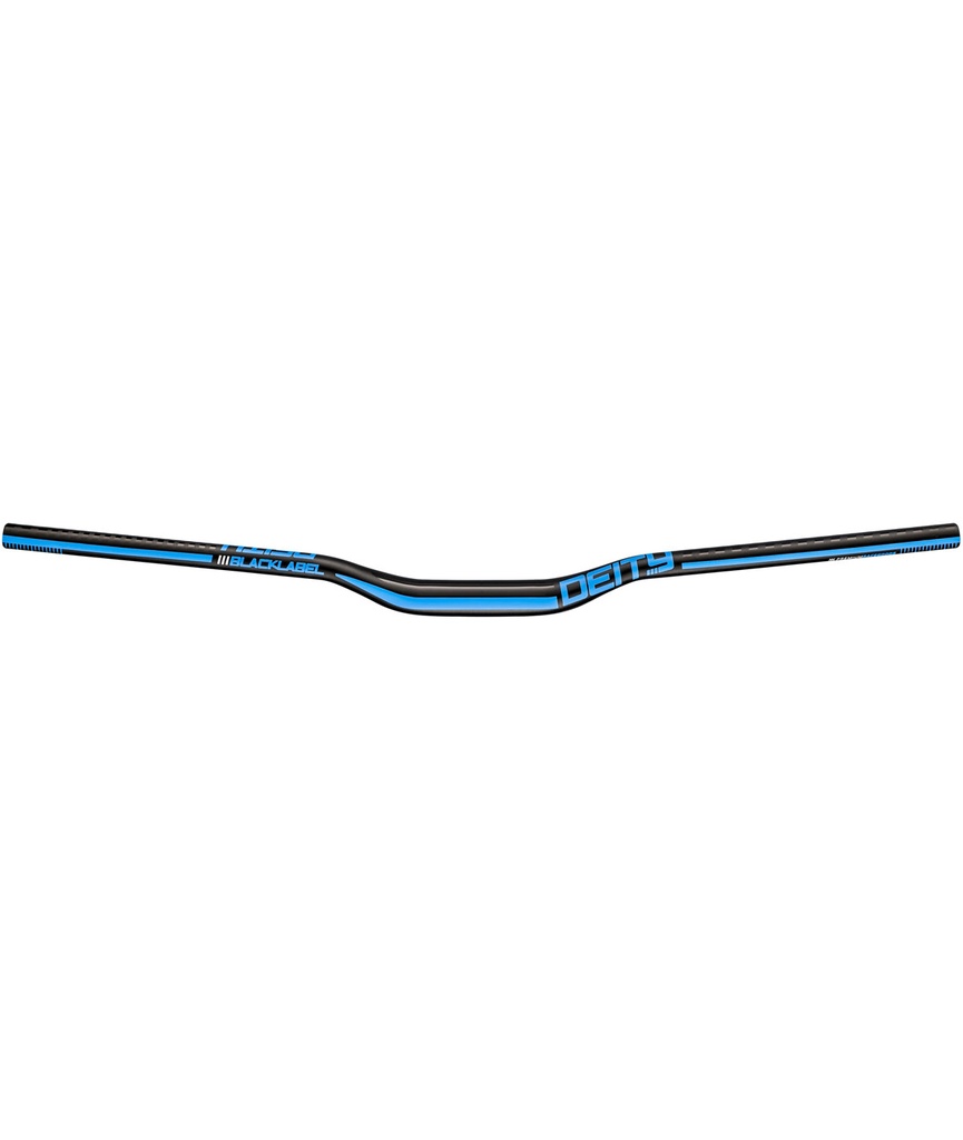 DEITY Piega manubrio Blacklabel Ø31.8x800mm rise 25mm blu
