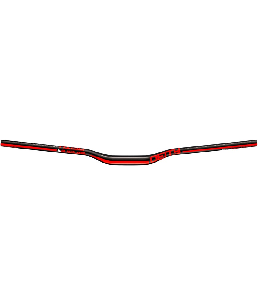 [DEBLK25RD] DEITY Piega manubrio Blacklabel Ø31.8x800mm rise 25mm rosso