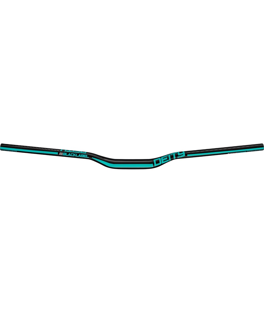 Piega manubrio Blacklabel Ø31.8x800mm rise 25mm turchese