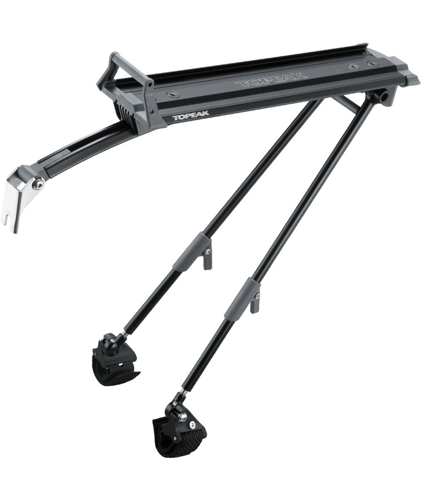 [TKTA2403B] TOPEAK Stock Portapacchi posteriore Roadie Rack nero con sistema RX QuickTrack - per ruote fino a 700x25C