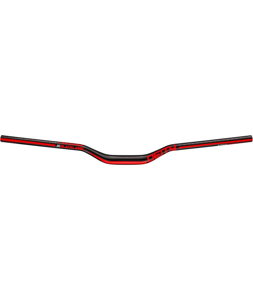 [DEBLK38RD] DEITY Piega manubrio Blacklabel Ø31.8x800mm rise 38mm rosso