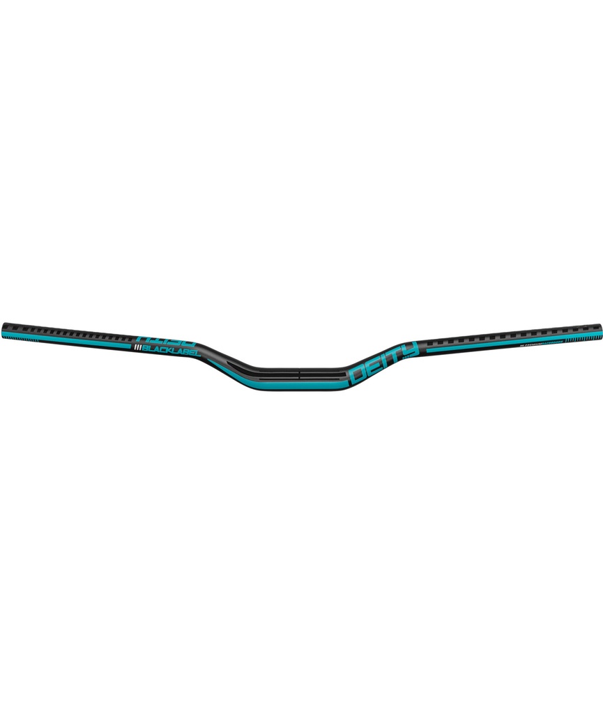 DEITY Piega manubrio Blacklabel Ø31.8x800mm rise 38mm turchese