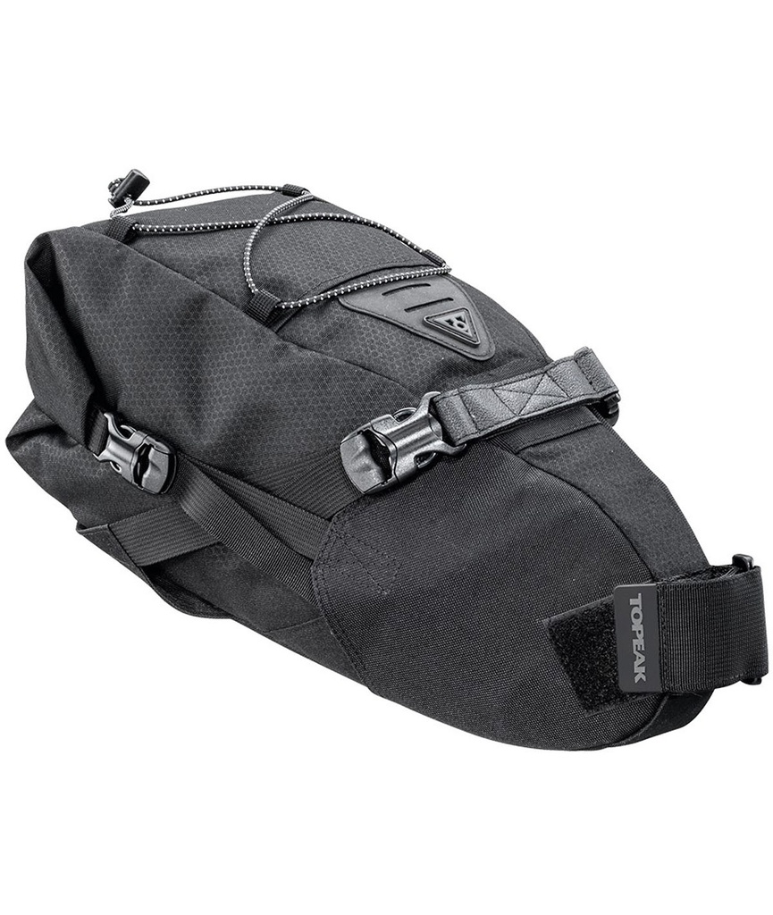 TOPEAK Borsa sottosella BackLoader (6 L) impermeabile con cinturini in velcro nera