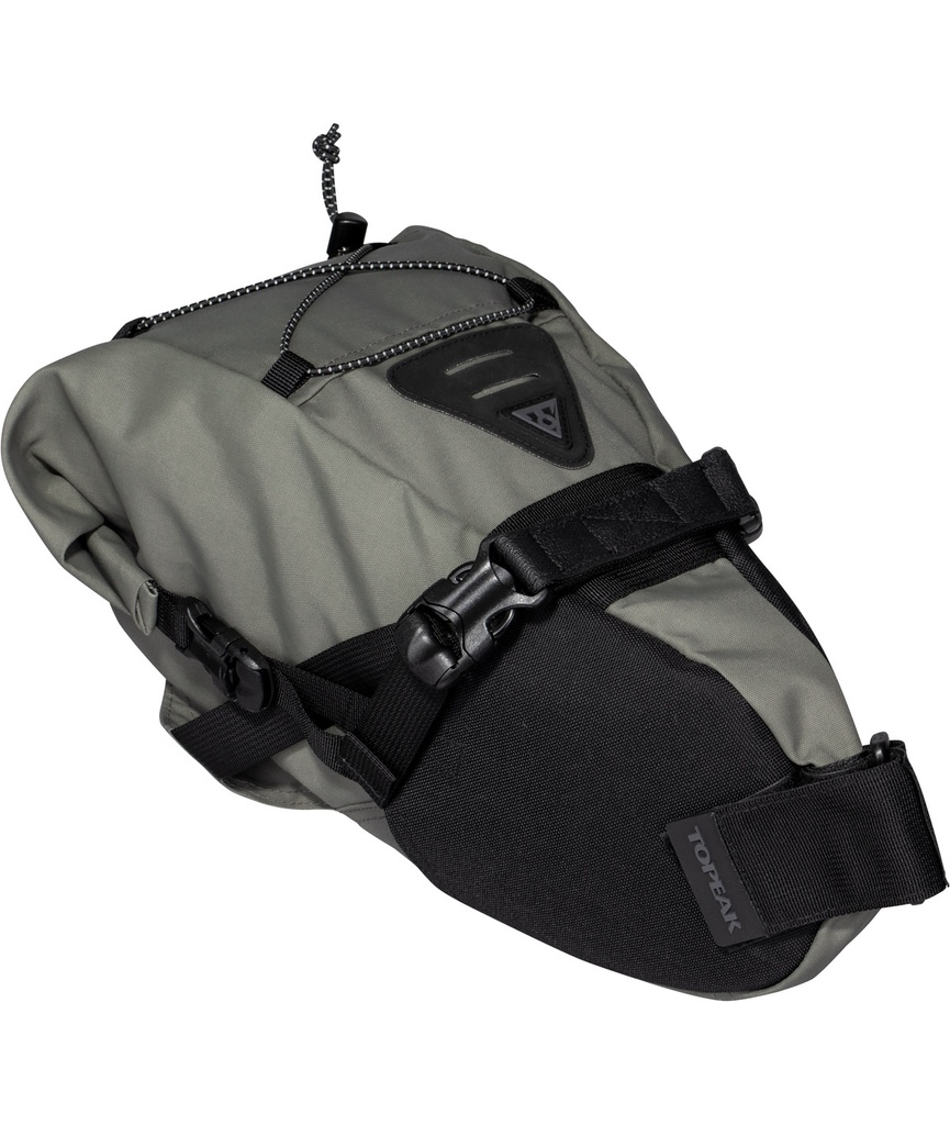 TOPEAK Borsa sottosella BackLoader (10 L) impermeabile con cinturini in velcro verde