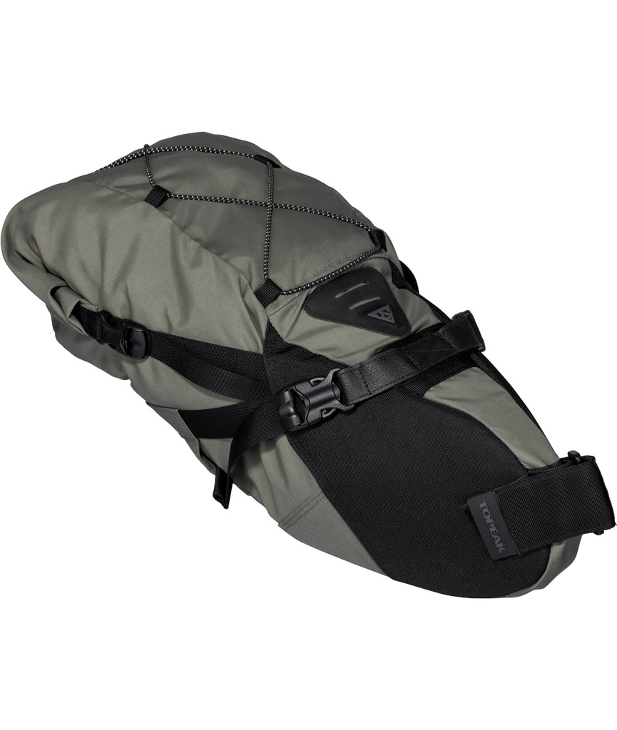 TOPEAK Borsa sottosella BackLoader (15 L) impermeabile con cinturini in velcro verde