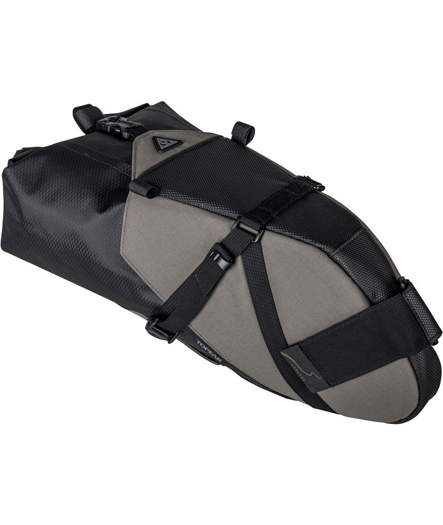 Borsa sottosella BackLoader X (10 L) impermeabile con cinturini in velcro verde