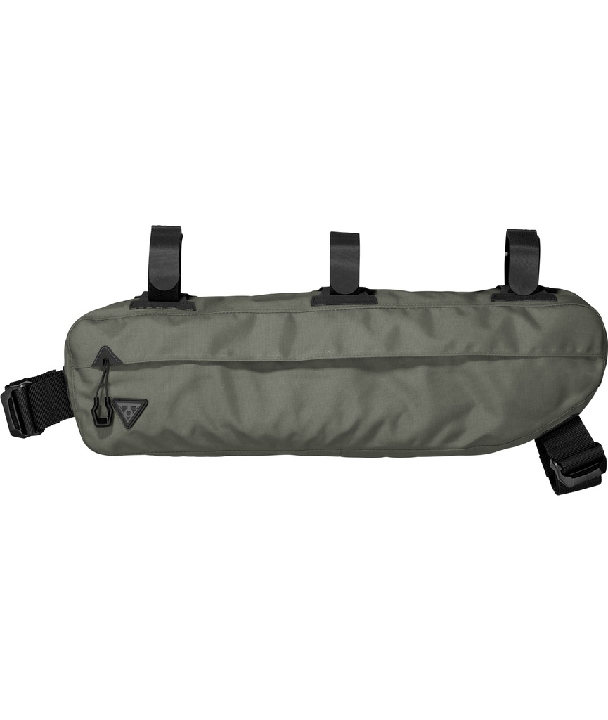 [TKTBPML5G] TOPEAK Borsa tubo orizzontale (sotto) MidLoader (4,5 L) con cinturini in velcro verde