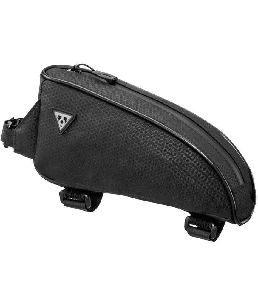 TOPEAK Borsa tubo orizzontale (sopra) TopLoader (0,75 L) con cinturini in velcro nera