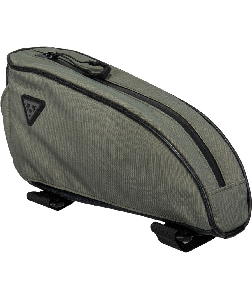 TOPEAK Borsa tubo orizzontale (sopra) TopLoader (0,75 L) con cinturini in velcro verde