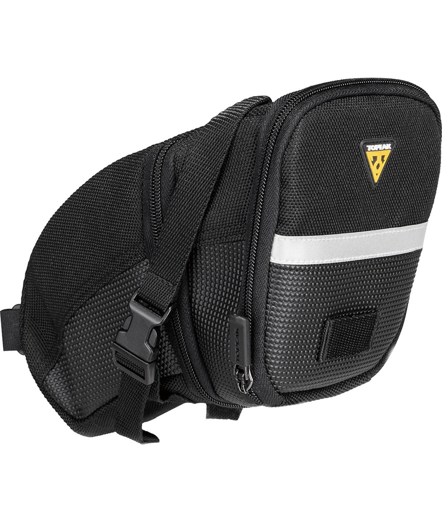 [TKTC2262B] TOPEAK Borsello sottosella Aero Wedge Pack Large (1,48-1,97 L) con cinturino in velcro