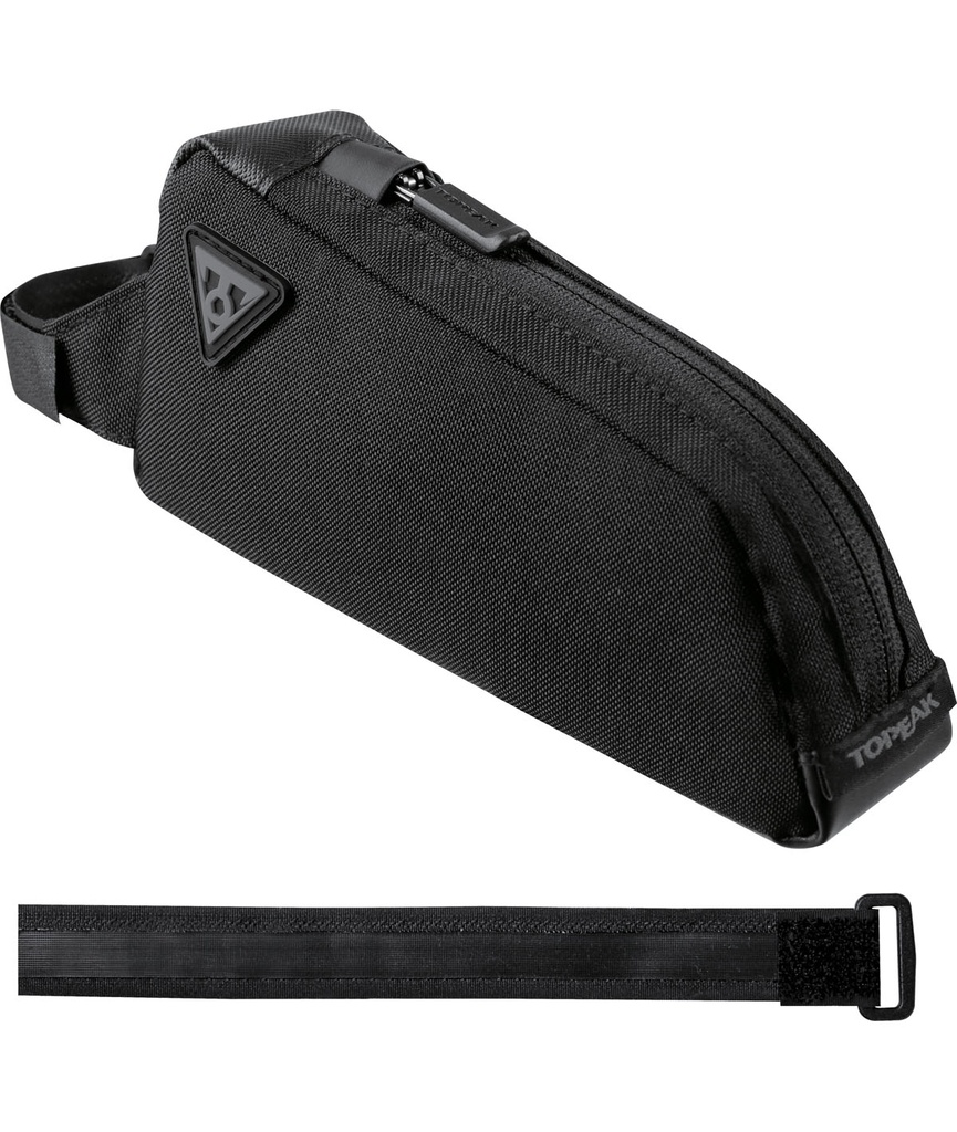 TOPEAK Borsello tubo orizzontale (sopra) Fastfuel Bag Bolt-on (0,5 L) nero con cinturini in velcro