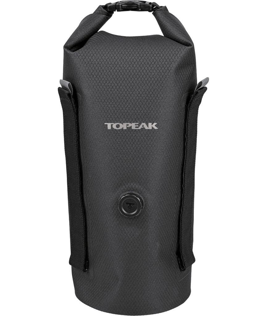 TOPEAK Borsa laterale anteriore Fork Drybag (4,0l) impermeabile nera compatibile per supporto Versacage