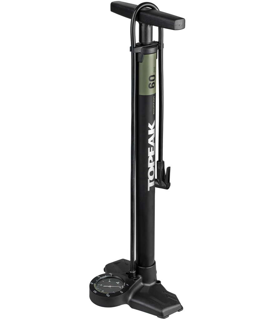 [TKTJBME2] TOPEAK Pompa da Pavimento JoeBlow Mountain EX con raccordo Smarthead e manometro analogico 4 BAR/60 PSI