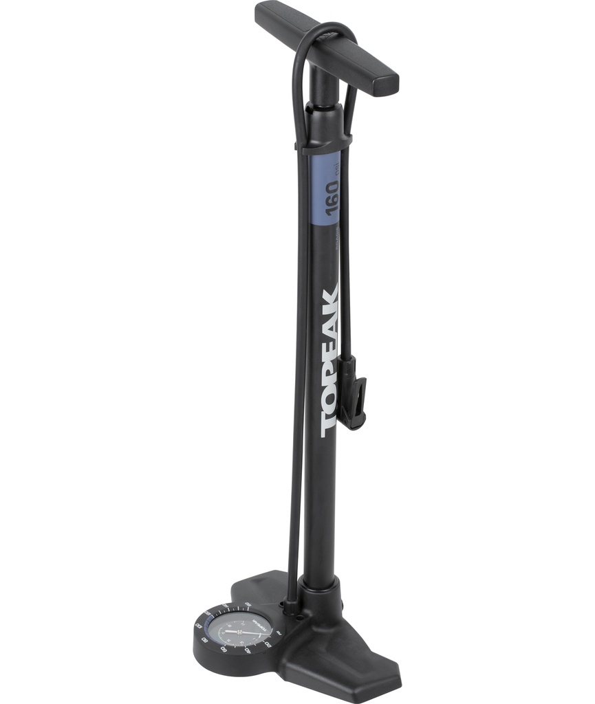 TOPEAK Pompa da pavimento Joeblow Roadie Ex con raccordo Smarthead e manometro analogico 11 Bar/160 PSI