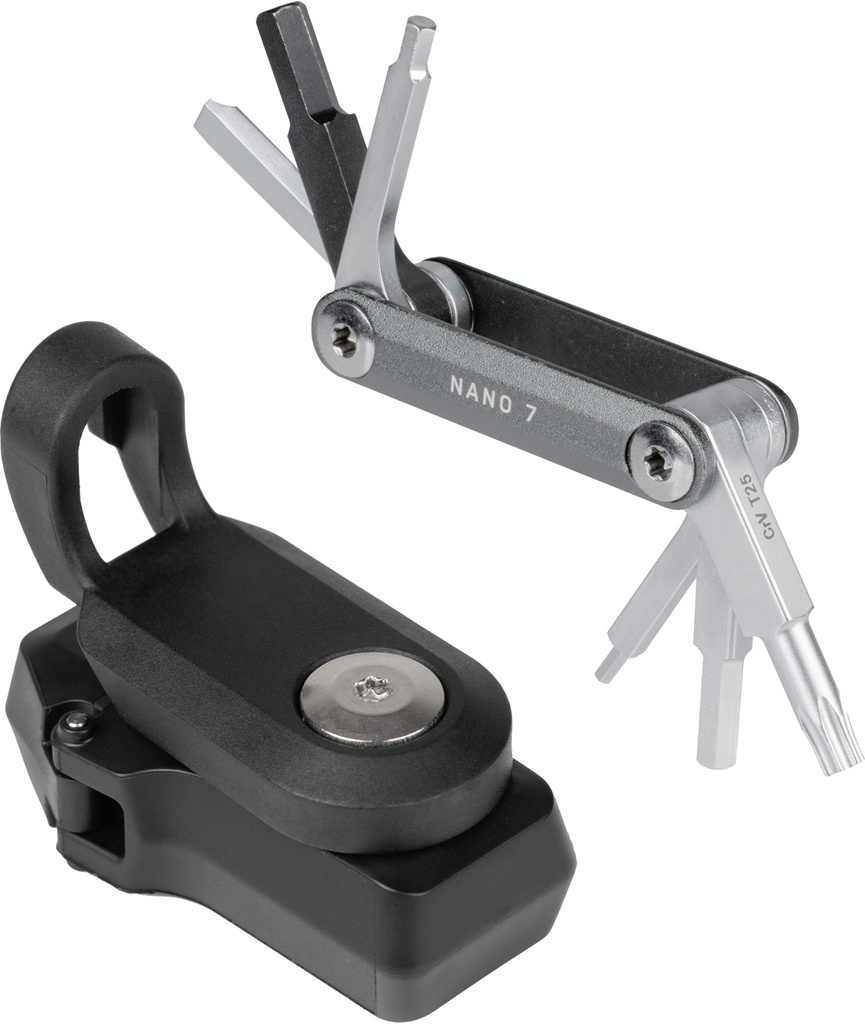 [TKTNJATM] TOPEAK Ninja+ ToolBox N7 con chiave multiuso Nano 7 e attacchi Ninja Master+ Cage/Frame Mount
