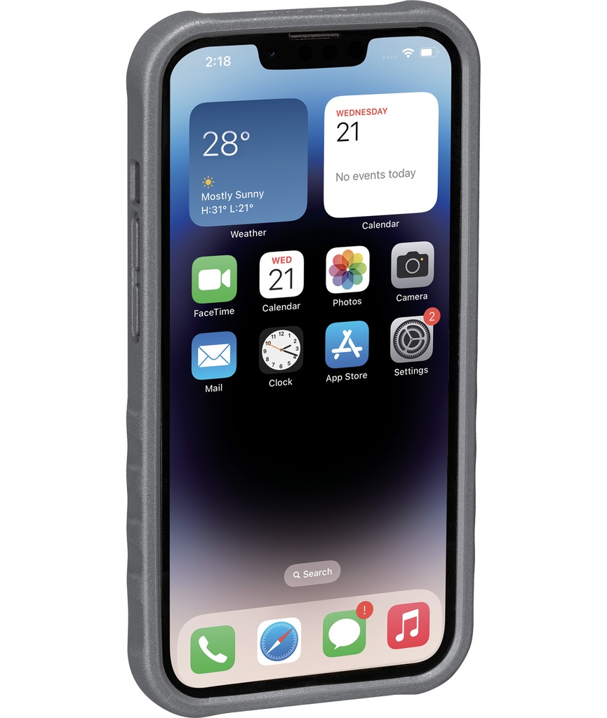 [TKTRKTT9874BG] TOPEAK Custodia RideCase per iPhone 14 nera/grigia