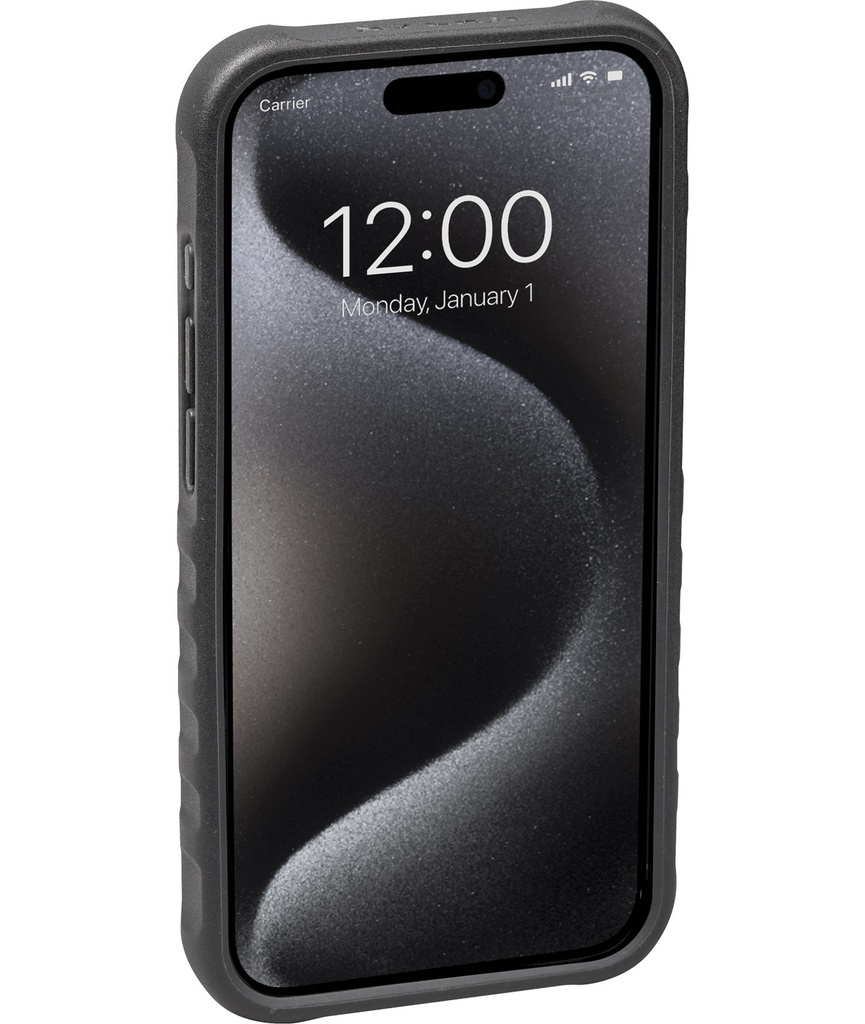TOPEAK Custodia RideCase per iPhone 15 Pro nera/grigia