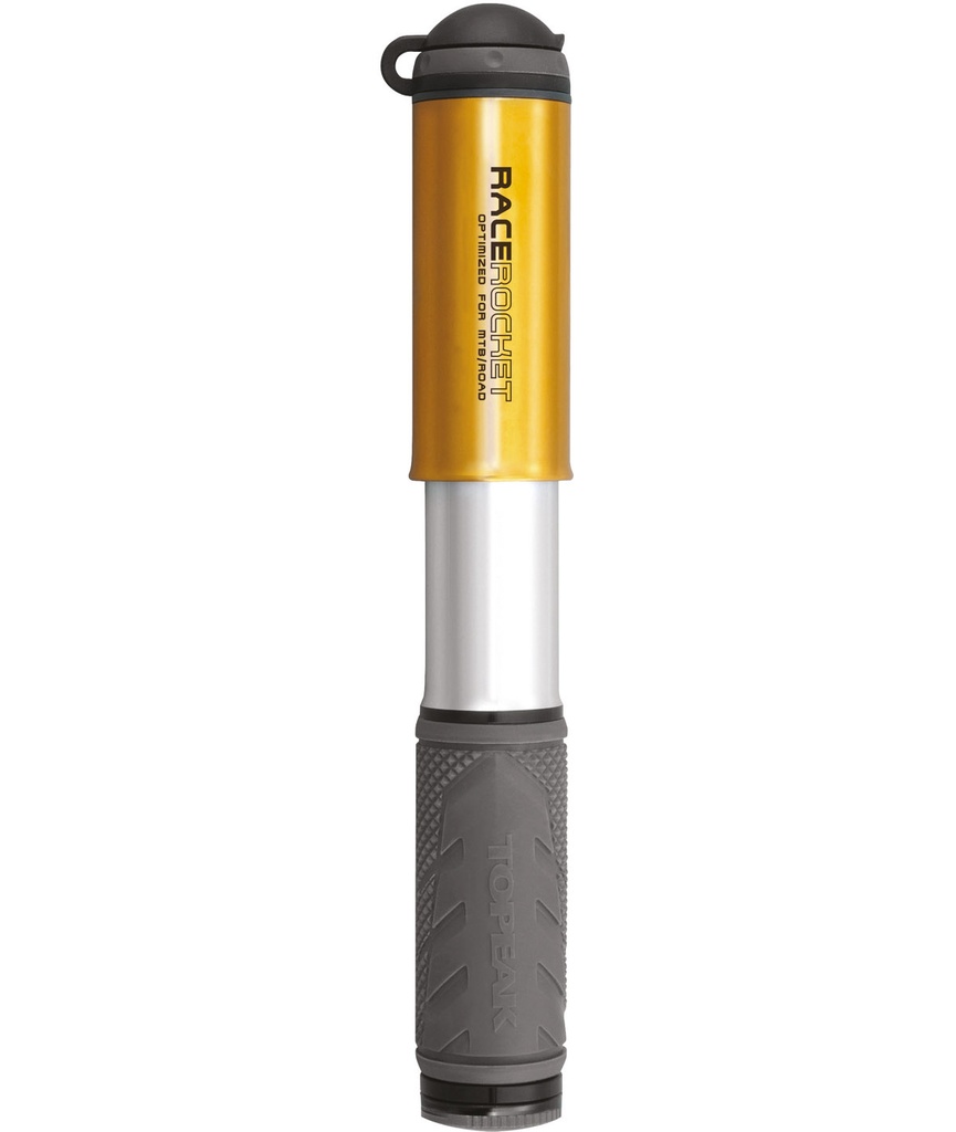 TOPEAK Minipompa Race Rocket con raccordo SmartHead ThreadLock 8 bar/120 psi oro