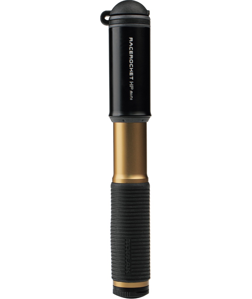[TKTRRHPM1GD] TOPEAK Minipompa Race Rocket HP Mini con raccordo SmartHead ThreadLock 11 bar/160 psi oro