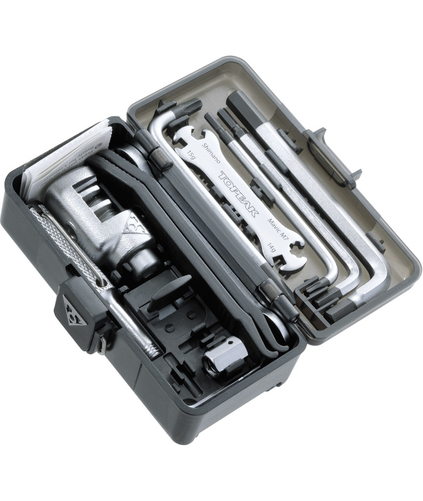 TOPEAK Set utensili Survival Gear Box (30 funzioni) con custodia