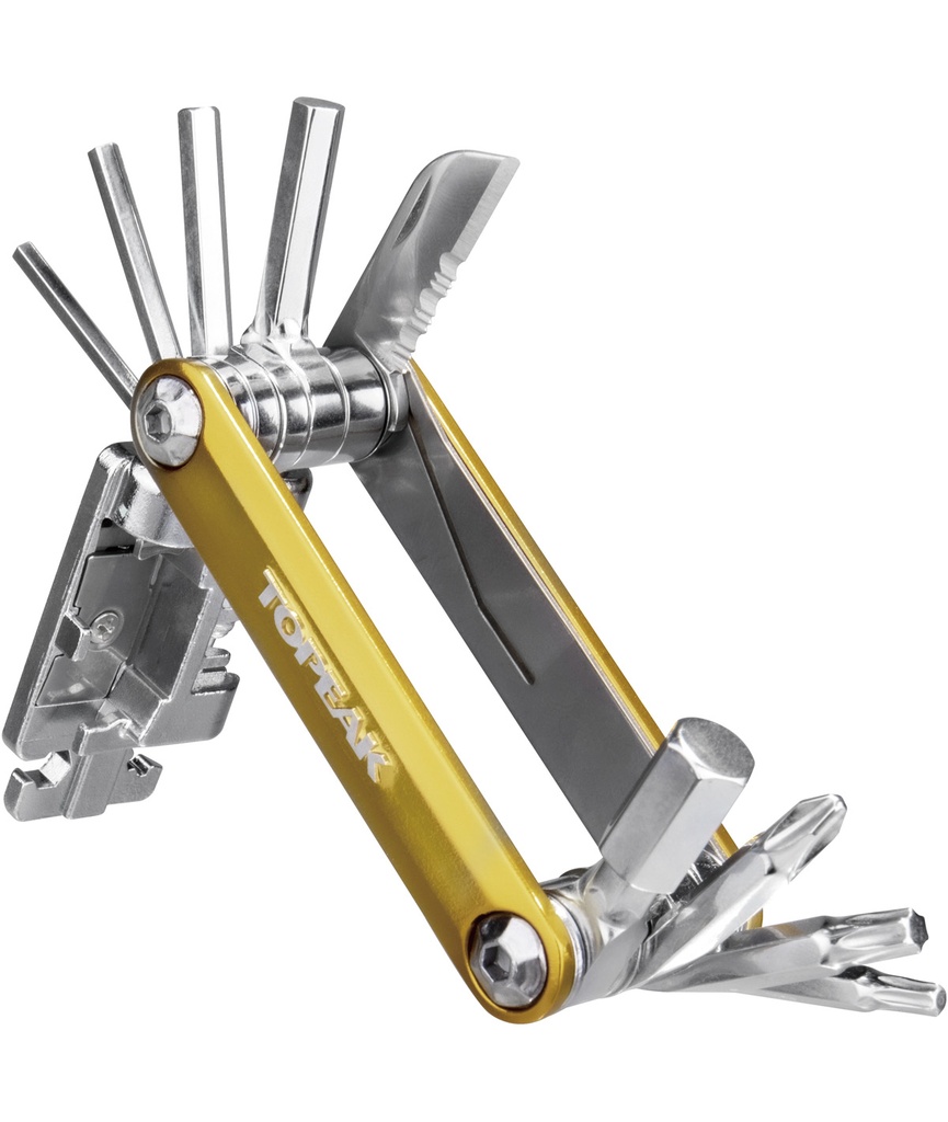 TOPEAK Chiave multiuso mini P20 (20 funzioni) oro con custodia