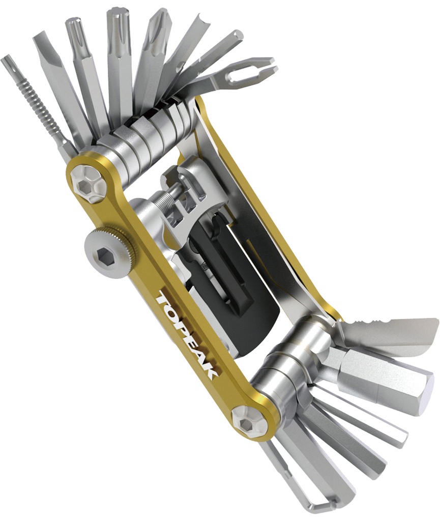 TOPEAK Chiave multiuso Mini PT30 (30 funzioni) oro con custodia